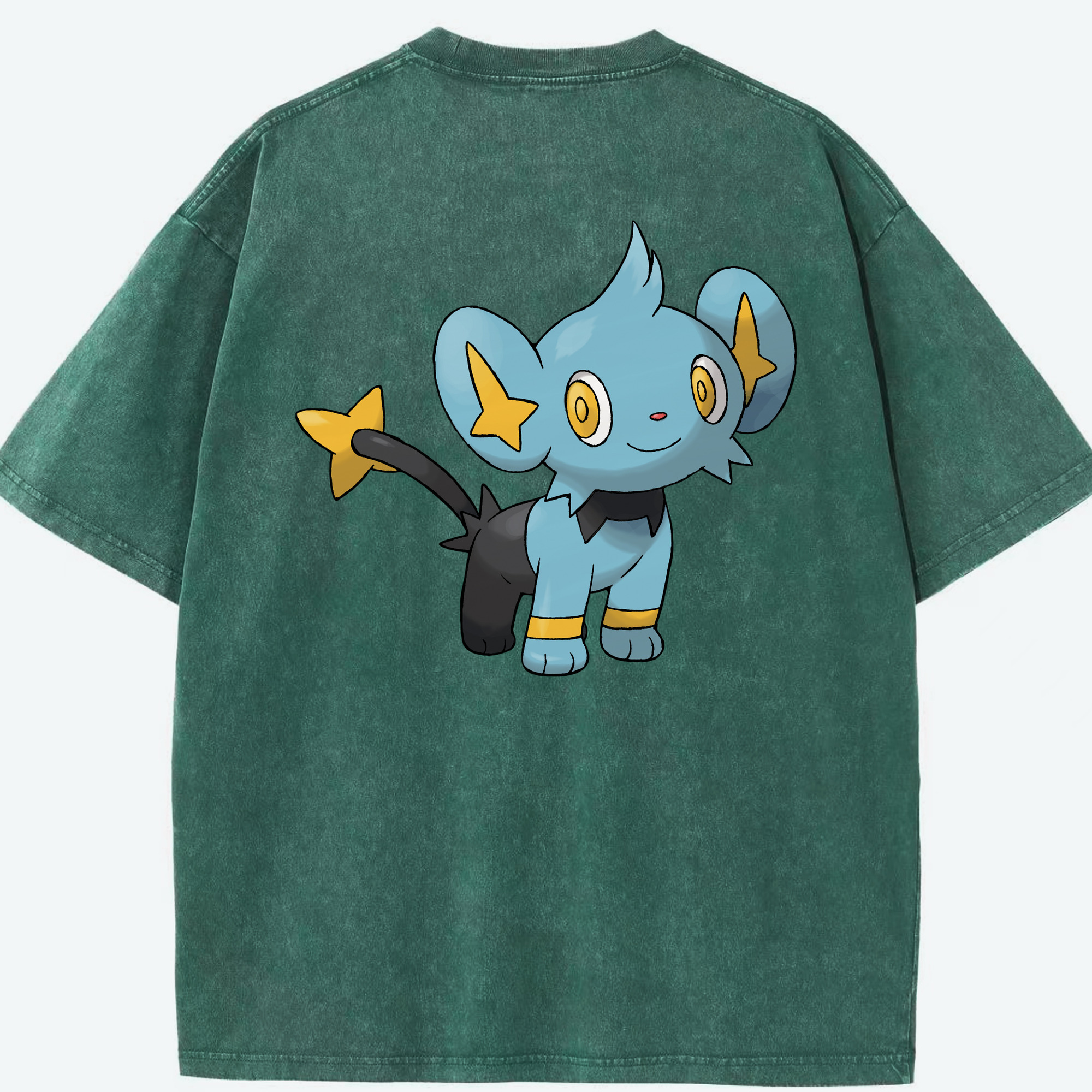 （画像用） ポケットモンスター Pokémon 綿100% ヴィンテージ風 半袖Tシャツ（背面プリント）